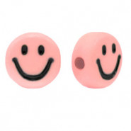 Kralen van Acryl Smiley Vintage pink